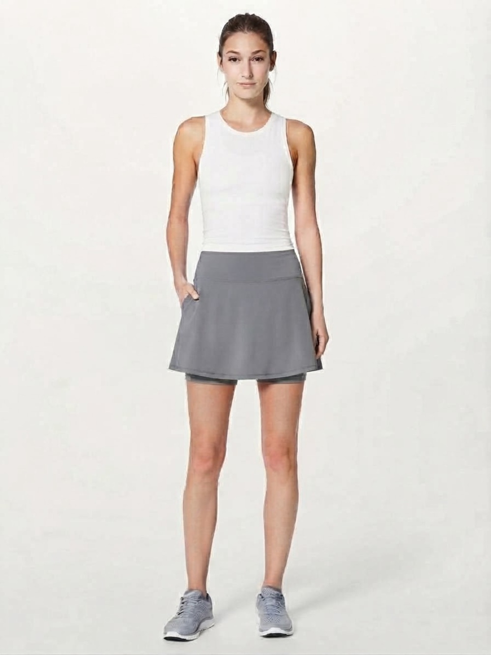 CALIA Tennis Pickleball Skort M Putty NWOT